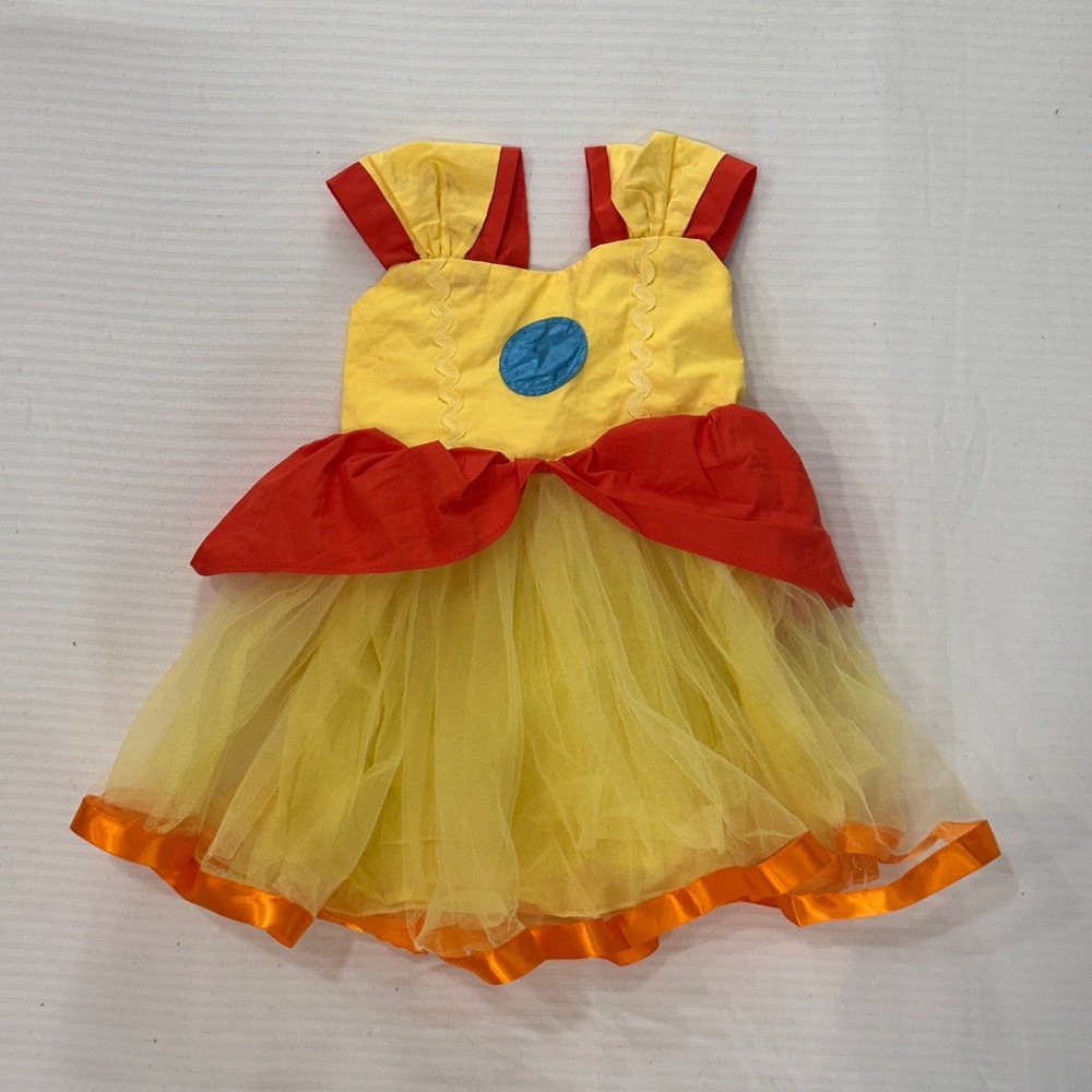 The Two Princesses Yellow Tulle Flower Girl Costume Dress Kids Size 12-18‎